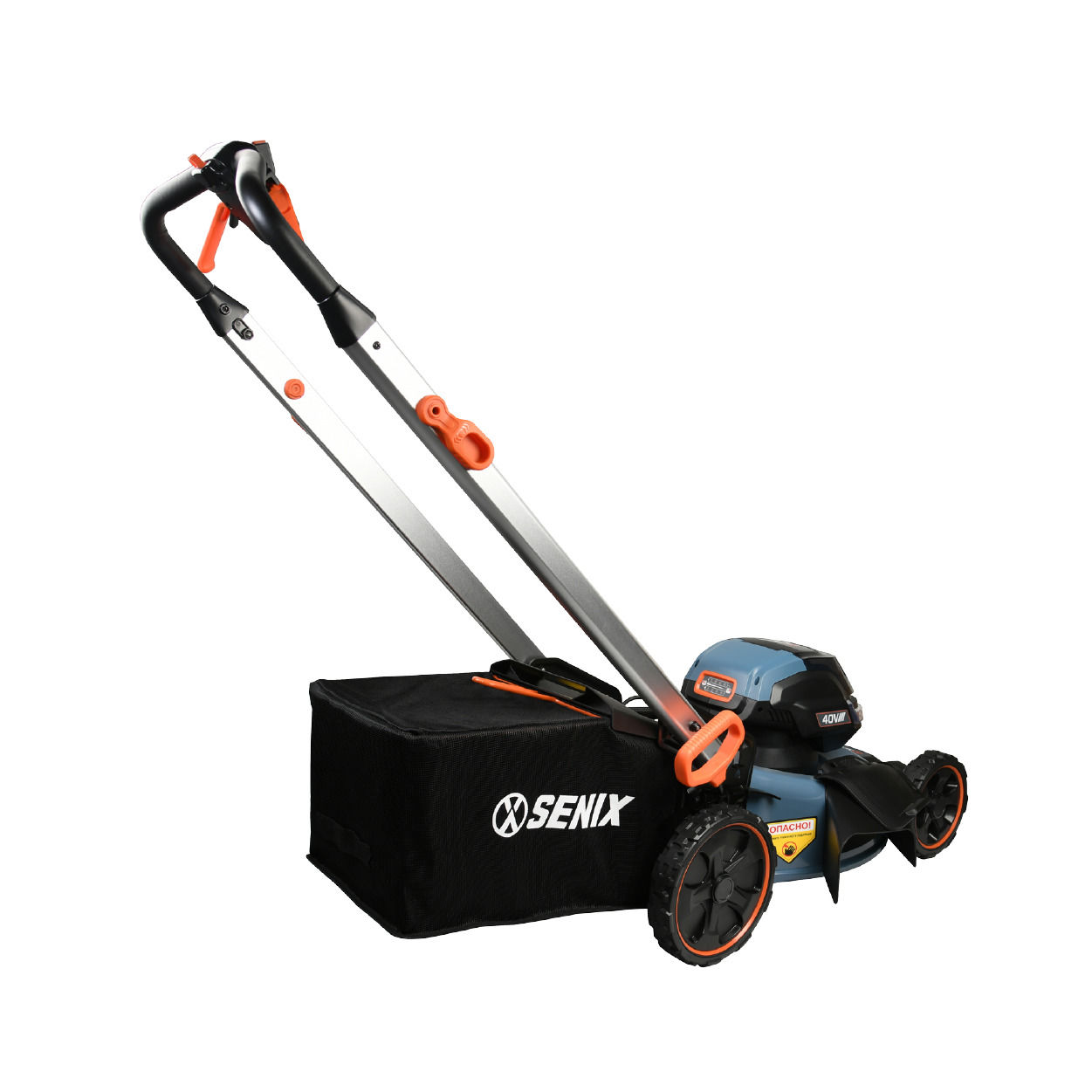 Газонокосилка самоходная аккумуляторная, 46 см, 4 аккумулятора 5.0Ач, двухпортовое ЗУ 2X2 40В