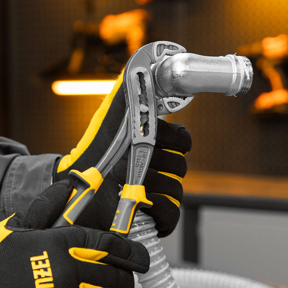 Клещи переставные, трехкомпонентные рукоятки 240 мм Denzel (17900)