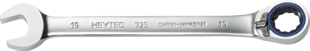 Ключ гаечный комбинированный с реверсной трещоткой 17 мм 50725 HE-50725017080