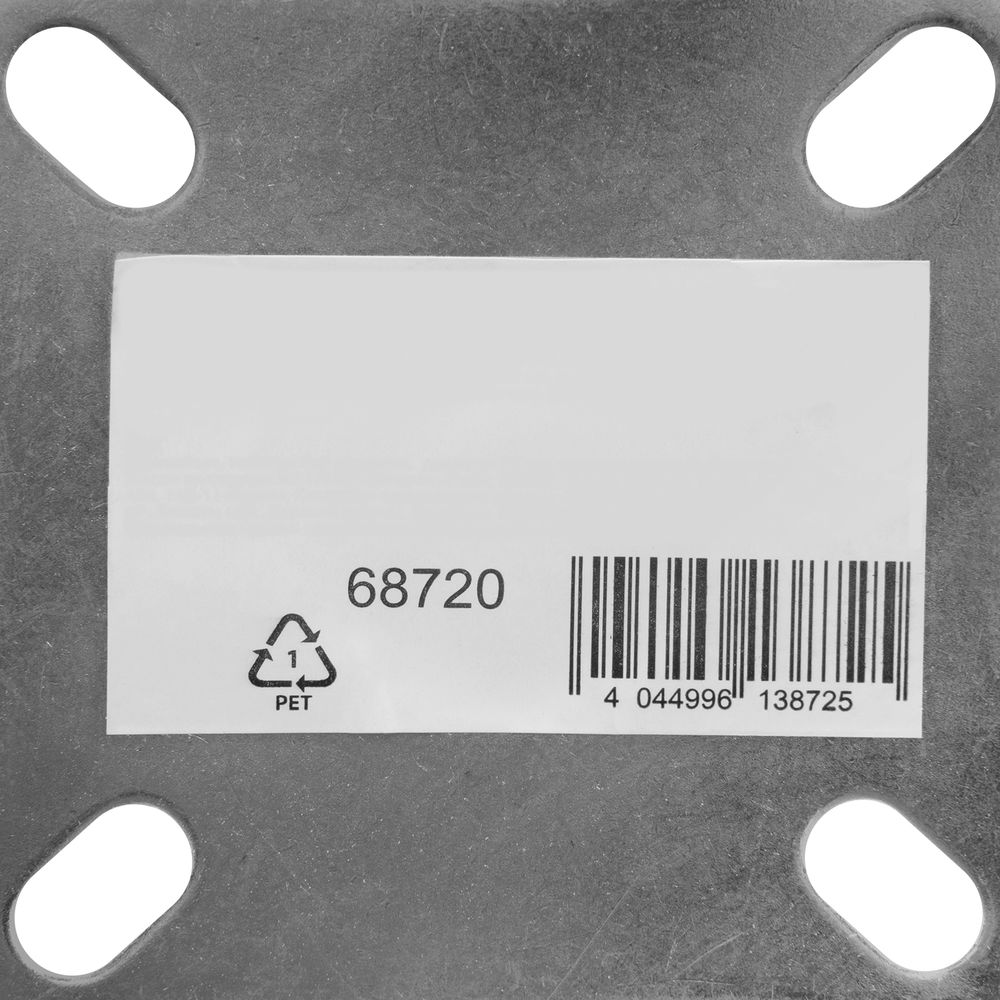 Колесо поворотное с тормозом D 75 мм, крепление платформенное Сибртех (68720)