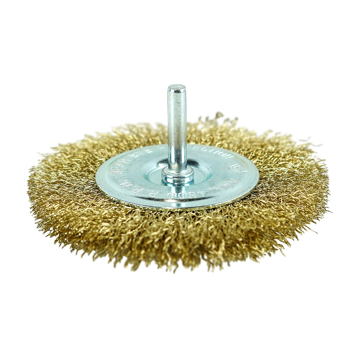 Кордщётка дисковая (латунированная сталь 0.3 мм, диаметр 100 мм, хвостовик 6 мм) BERGER BG1731