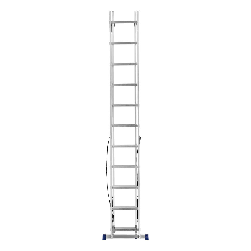 Лестница, 2 х 11 ступеней, алюминиевая, двухсекционная, Сибртех (97911)