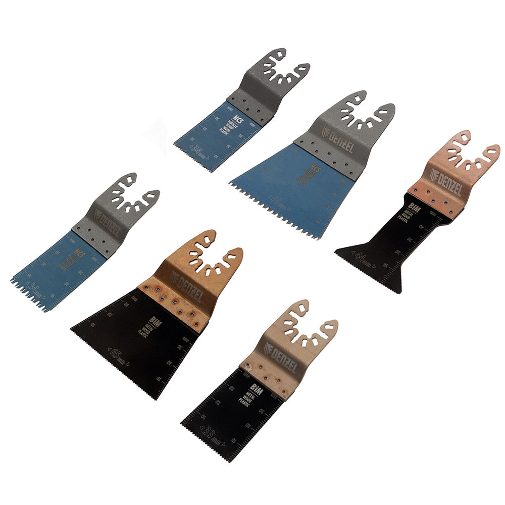 Набор насадок для МФИ по дереву и металлу, 6 шт Denzel (782406)