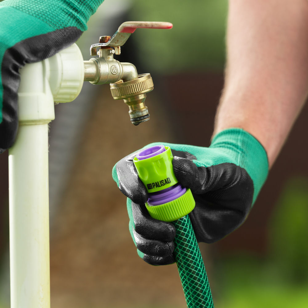 Набор поливочный, шланг 3/4, 15 м, 7 режимов пистолет, соединитель, адаптер Palisad (67422)