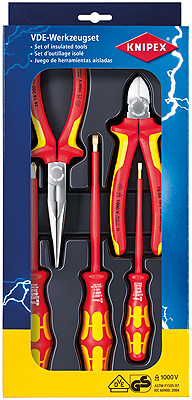 Набор ШГИ VDE в ложементе, 5 пр., KN-2616200, KN-7006160, отвёртки WERA SL3.5/5.5, PH2 (KN-002013)