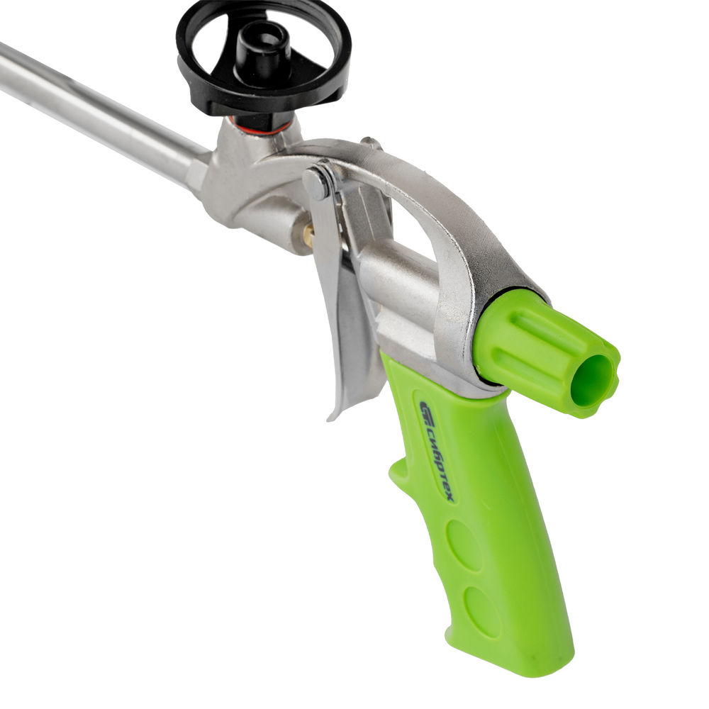 Пистолет для монтажной пены, усиленный алюминиевый корпус Сибртех (88671)