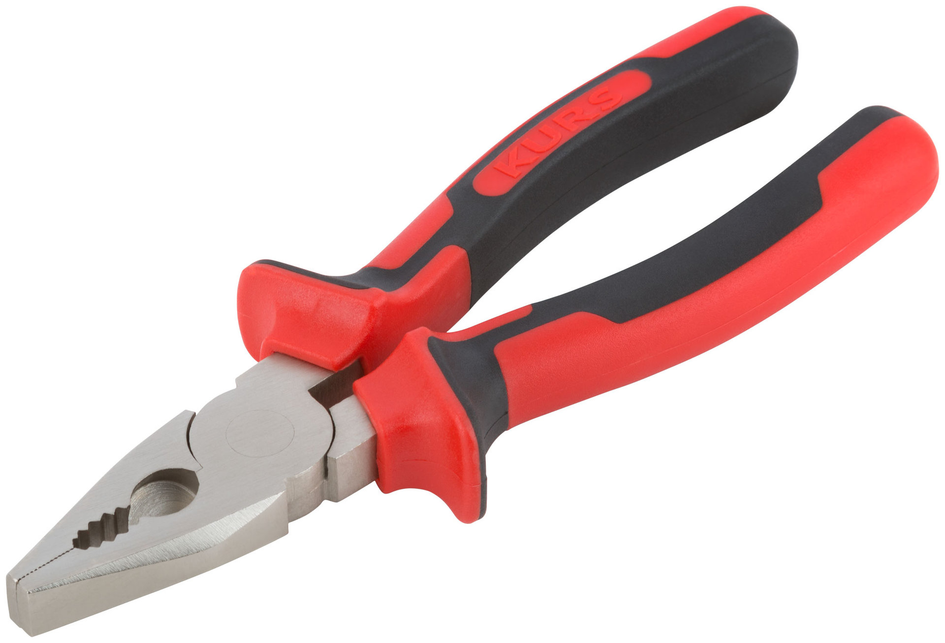 Плоскогубцы комбинированные Тренд, двухцветные прорезиненные ручки, хром-никелевое покрытие 180 мм (47565)