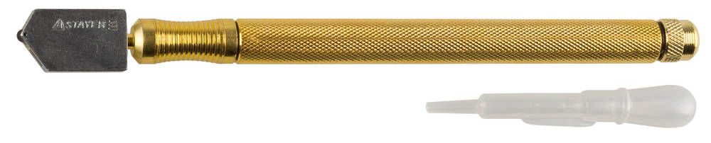 Стеклорез роликовый масляный 20000 м, рукоятка пластмассовая, прозрачный STAYER Professional 33692