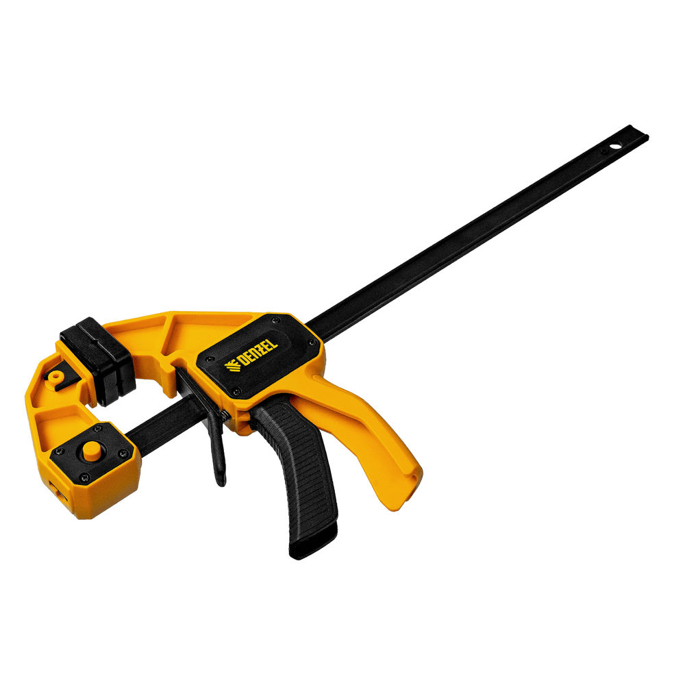 Струбцина F-образная, быстрозажимная, 300 х 80 мм, усиленный нейлоновый корпус Denzel (20506)