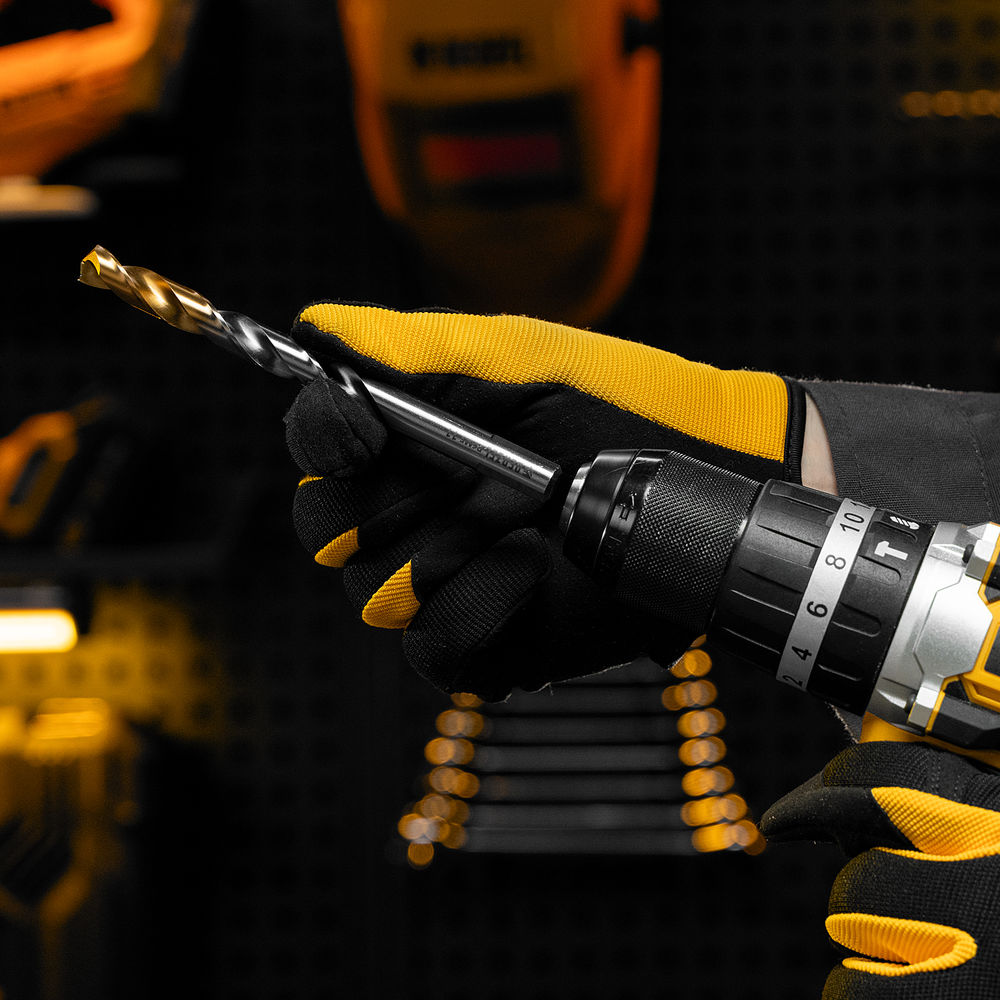 Сверло спиральное по металлу 11 x 142 мм, Р6М5, Golden Tip Denzel (718243)