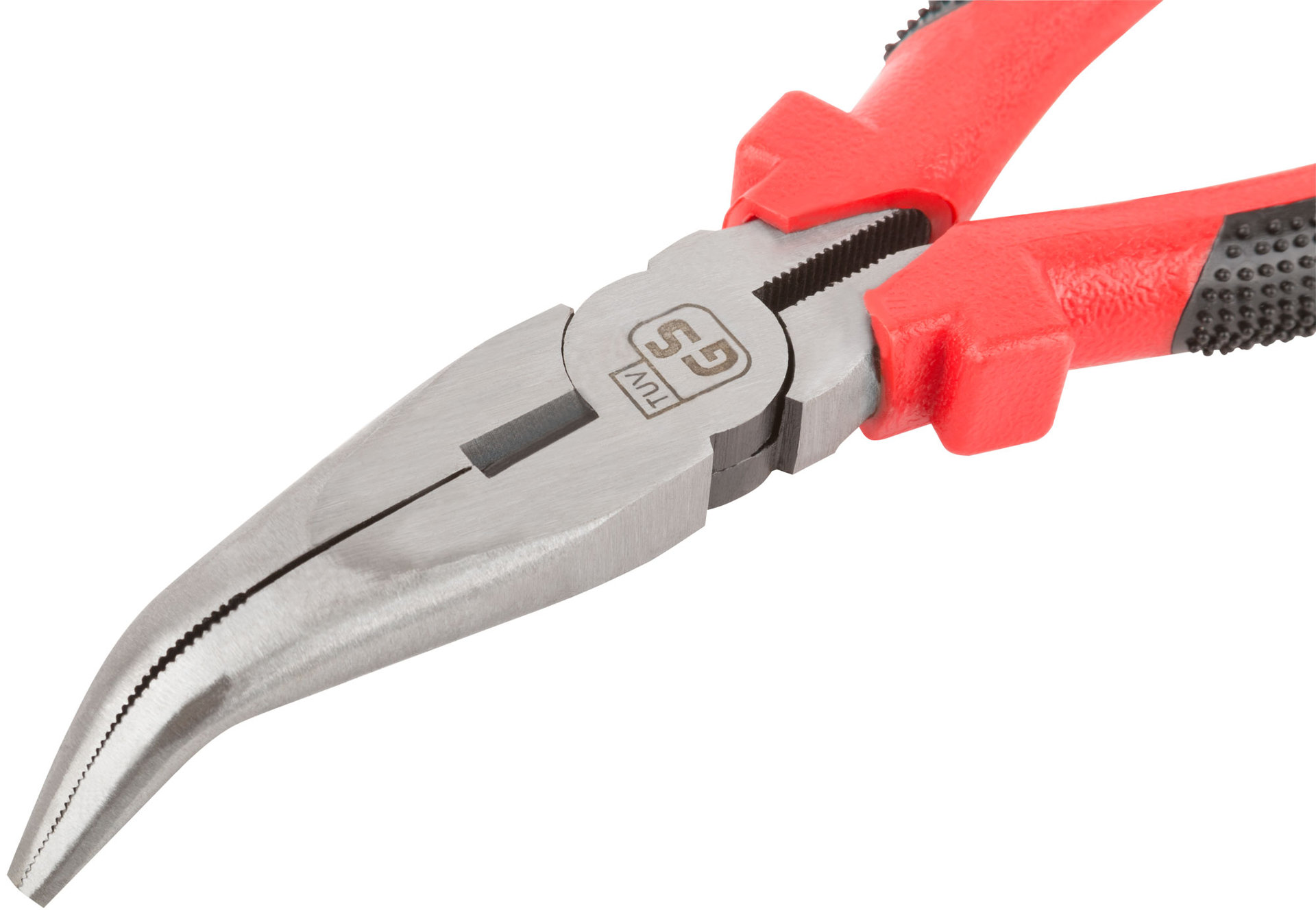 Утконосы Стандарт, красно-черные пластиковые ручки, полированная сталь 200 мм