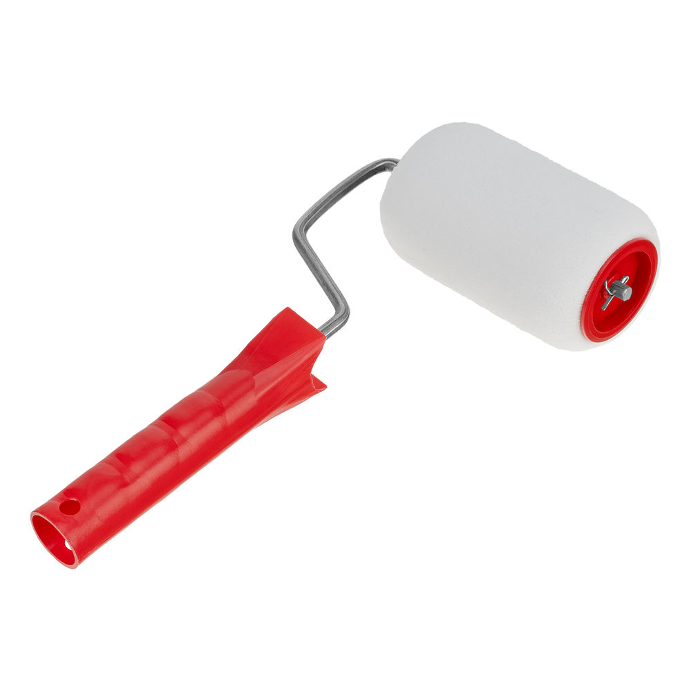 Валик Поролон, в сборе, 100 мм, D 48 мм, D ручки 6 мм, крепление шплинтом Сибртех (80141)