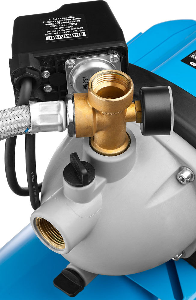 Насосная станция автоматическая 1200 Вт, бак 50 л ЗУБР НАС-М3-1200-50