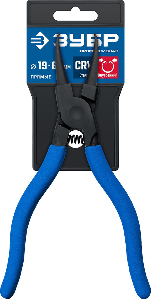 Съемник стопорных колец внутренний 180 мм прямые губки Профессионал ЗУБР 22821-1
