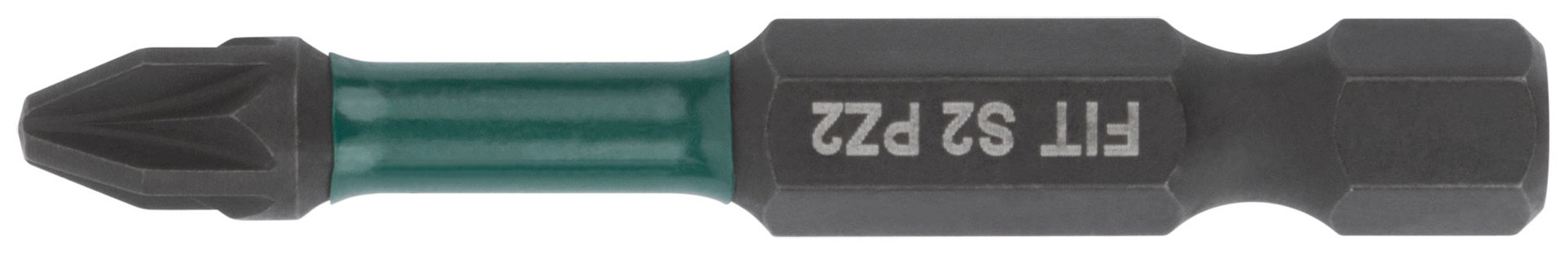 Биты кованые ударные, сталь S2, односторонние 50 мм PZ2, Профи 10 шт., блистер (57486)