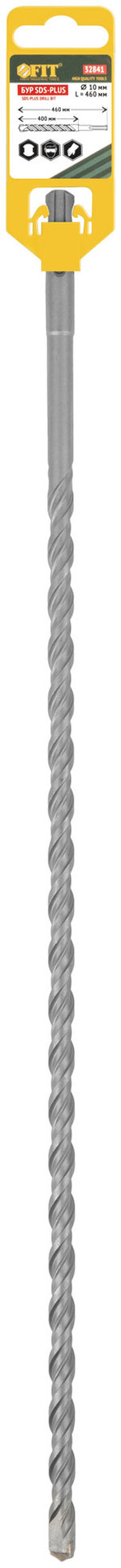 Бур по бетону SDS PLUS, Профи, W-образная вставка, двойная спираль, 10 х 460 мм (32841)