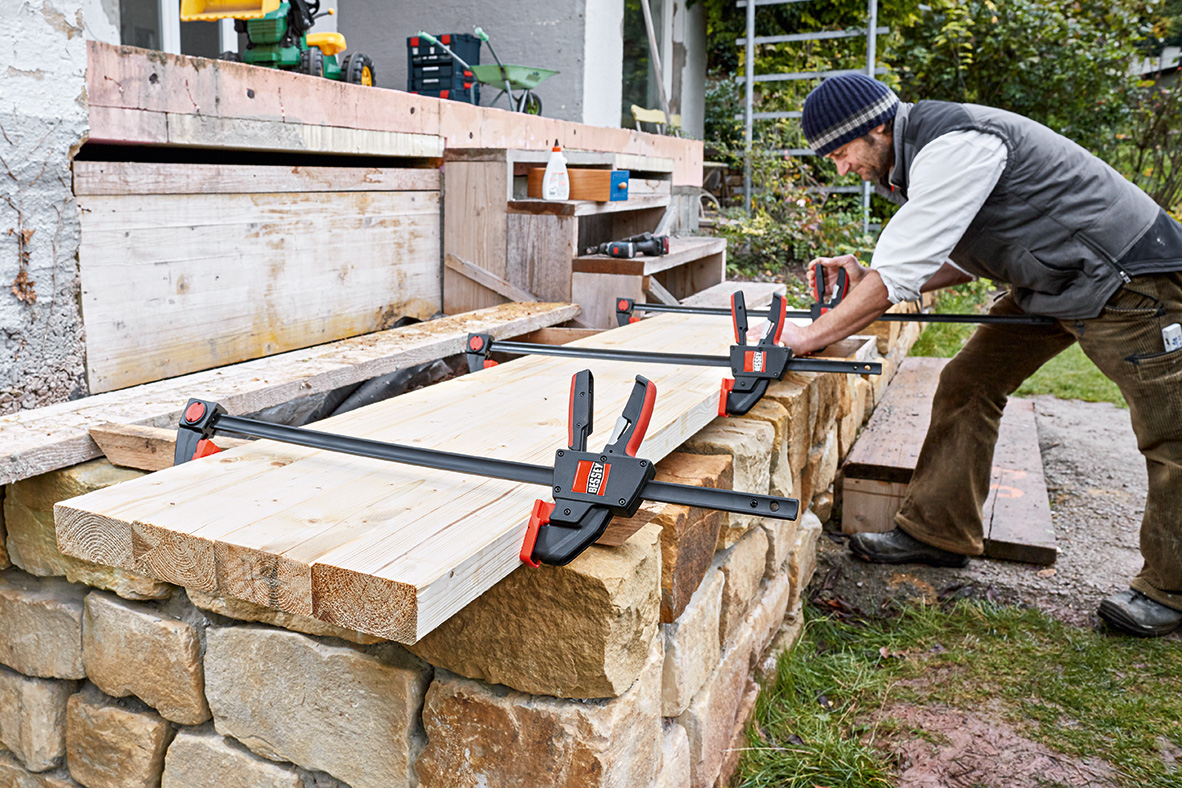 Струбцина пистолетного типа 900 мм x 90 мм, 2.7 кН, распор 195 - 1090 мм EZXL90-9 BE-EZXL90-9