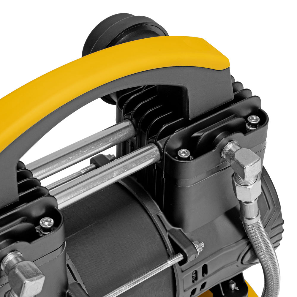 Компрессор безмасл. малошумный DLP-950/10, 950Вт,10 л, 2850 об/мин, 170 л/мин Denzel (58141)