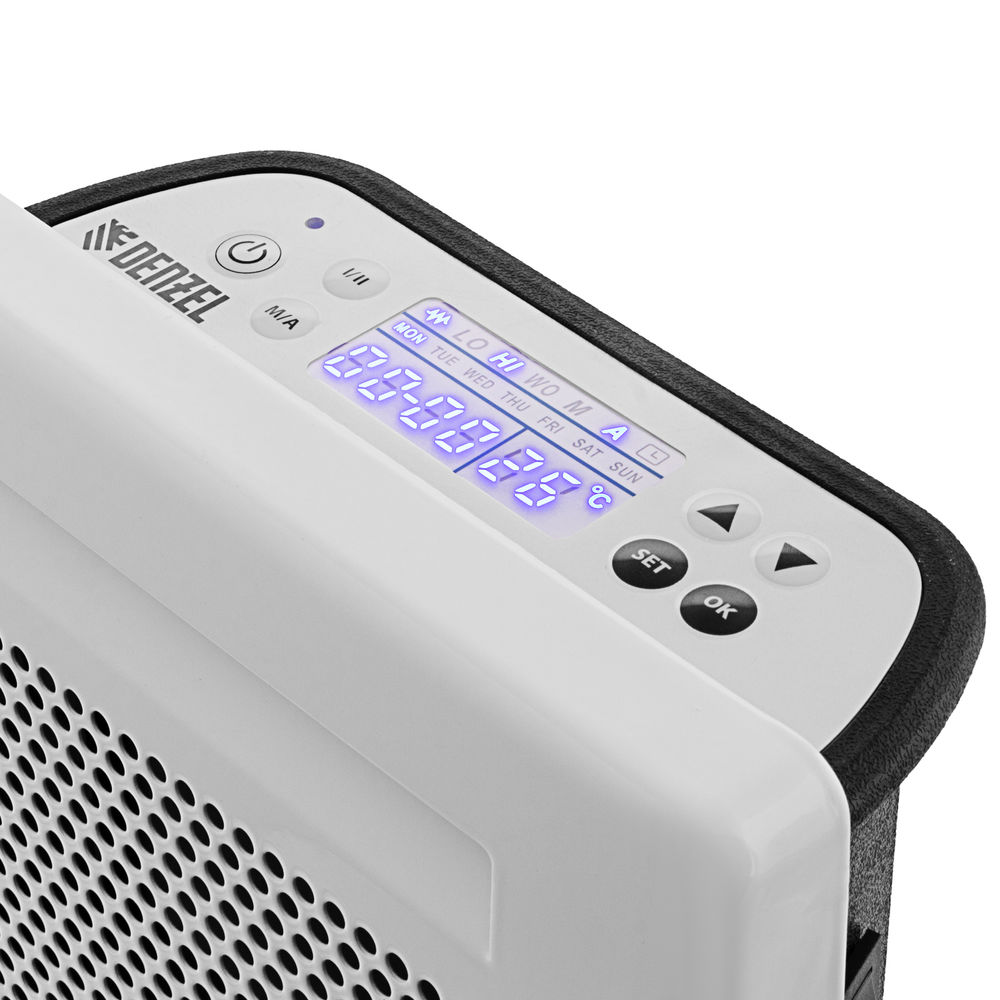 Конвектор гибридный электрический HybridX-1500, ИК нагреватель, цифровой термостат Denzel (98119)