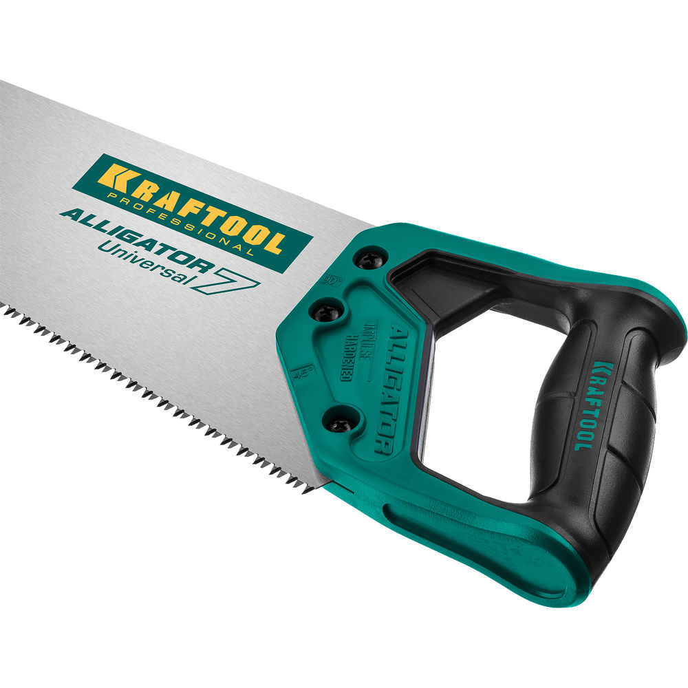Универсальная ножовка Alligator Universal 7, 550 мм, 7 TPI, 3D зуб KRAFTOOL 15004-55