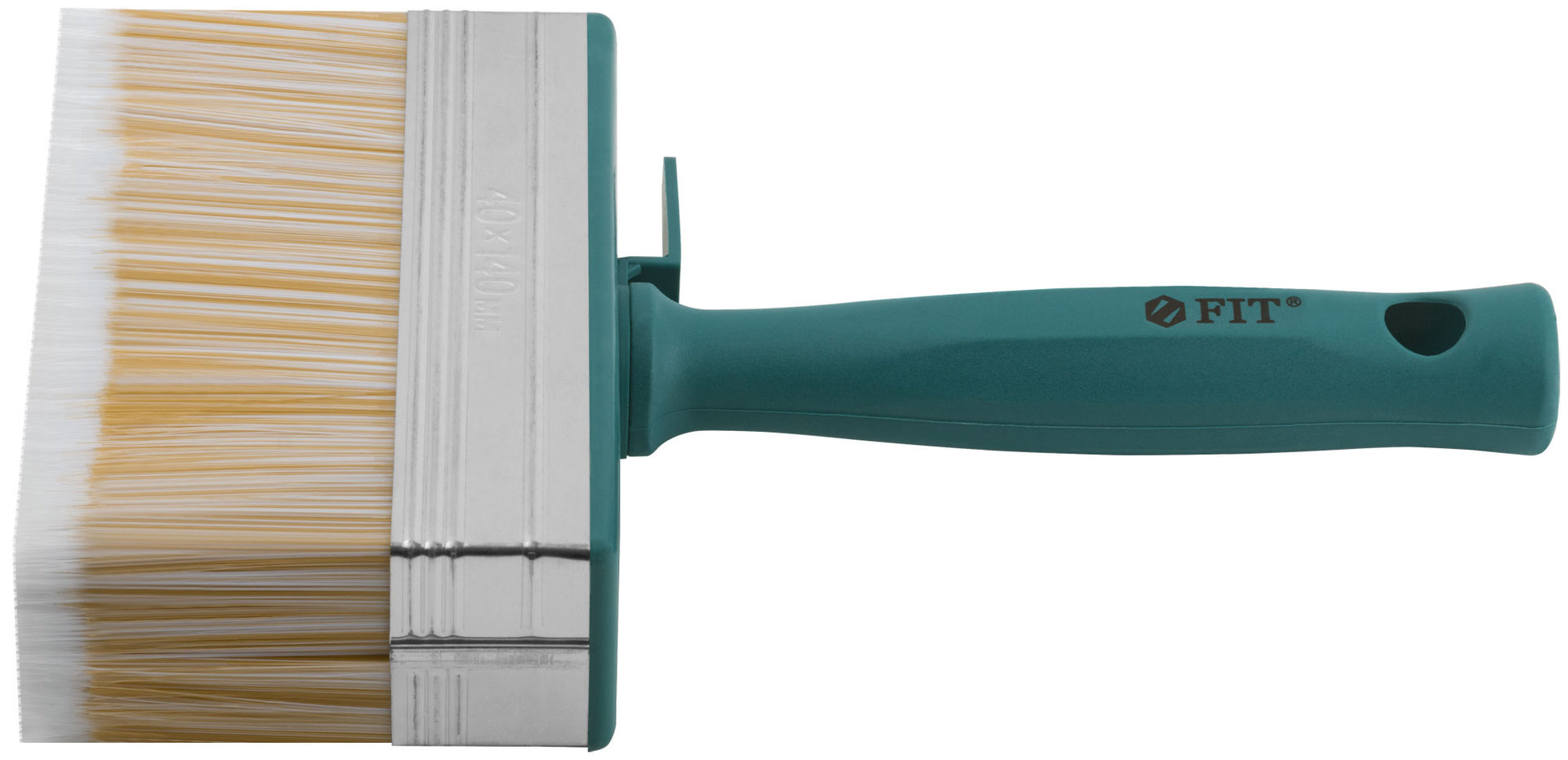 Макловица, искусственная светлая щетина, пластиковый корпус, полая ручка, мини 40 х 140 мм (01639)