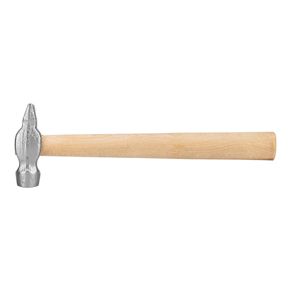 Молоток слесарный, 200 г, круглый боек, деревянная рукоятка (10238)