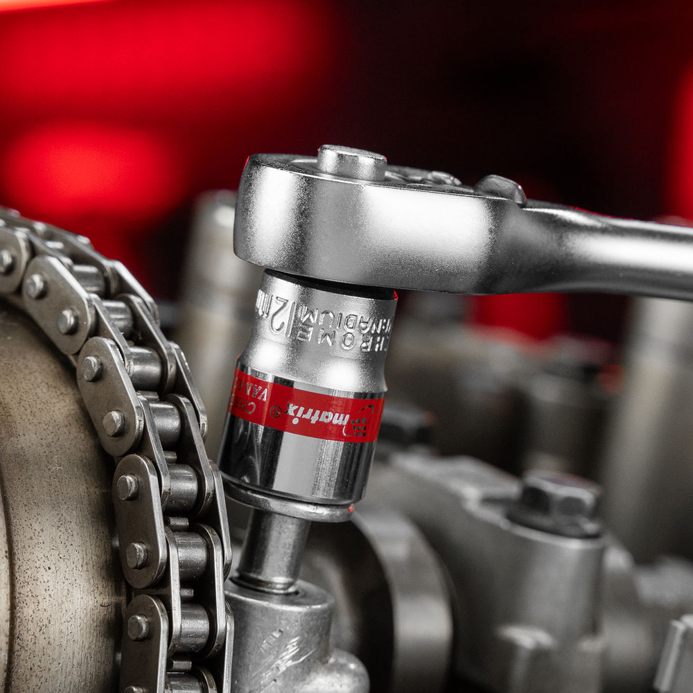 Набор универсальных торцевых головок 1/4, Spline, CrV, 4-13мм, 10 штук Matrix