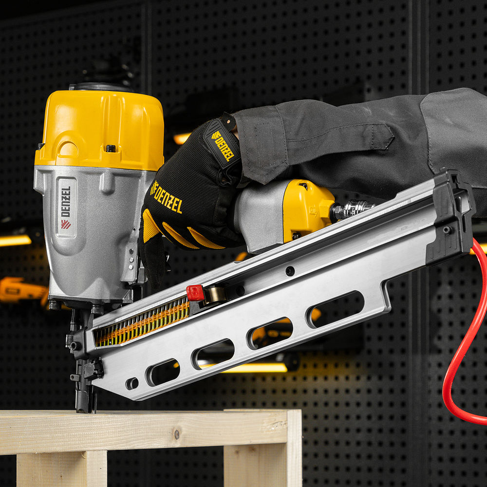 Нейлер пневматический PN2190 для гвоздей SN21 от 50 до 90 мм Denzel (57429)