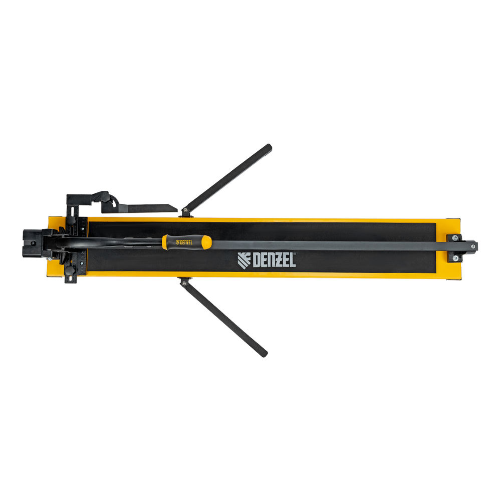 Плиткорез рельсовый 1000х16мм, каретка на подш., стальная станина, усил. рукоятка-пенал Denzel (877018)