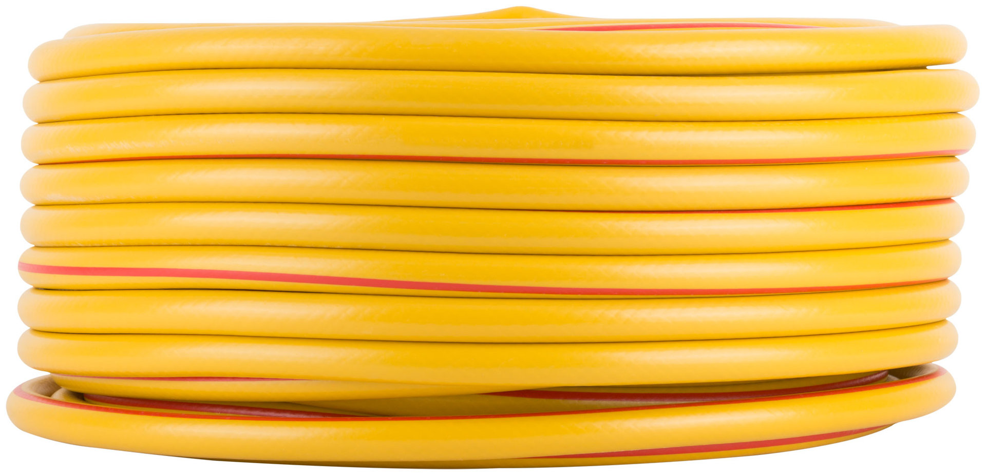 Шланг поливочный трехслойный армированный, желтый 1/2 х 2,0 мм х 50 м (76316)