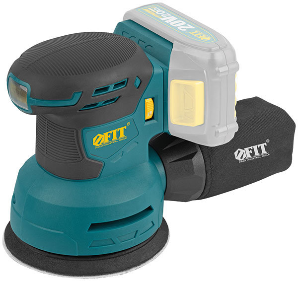 Шлифмашина Эксцентриковая Акк.;20 В; 6000-12000 об/мин; 125 мм; липучка; коробка (79923)