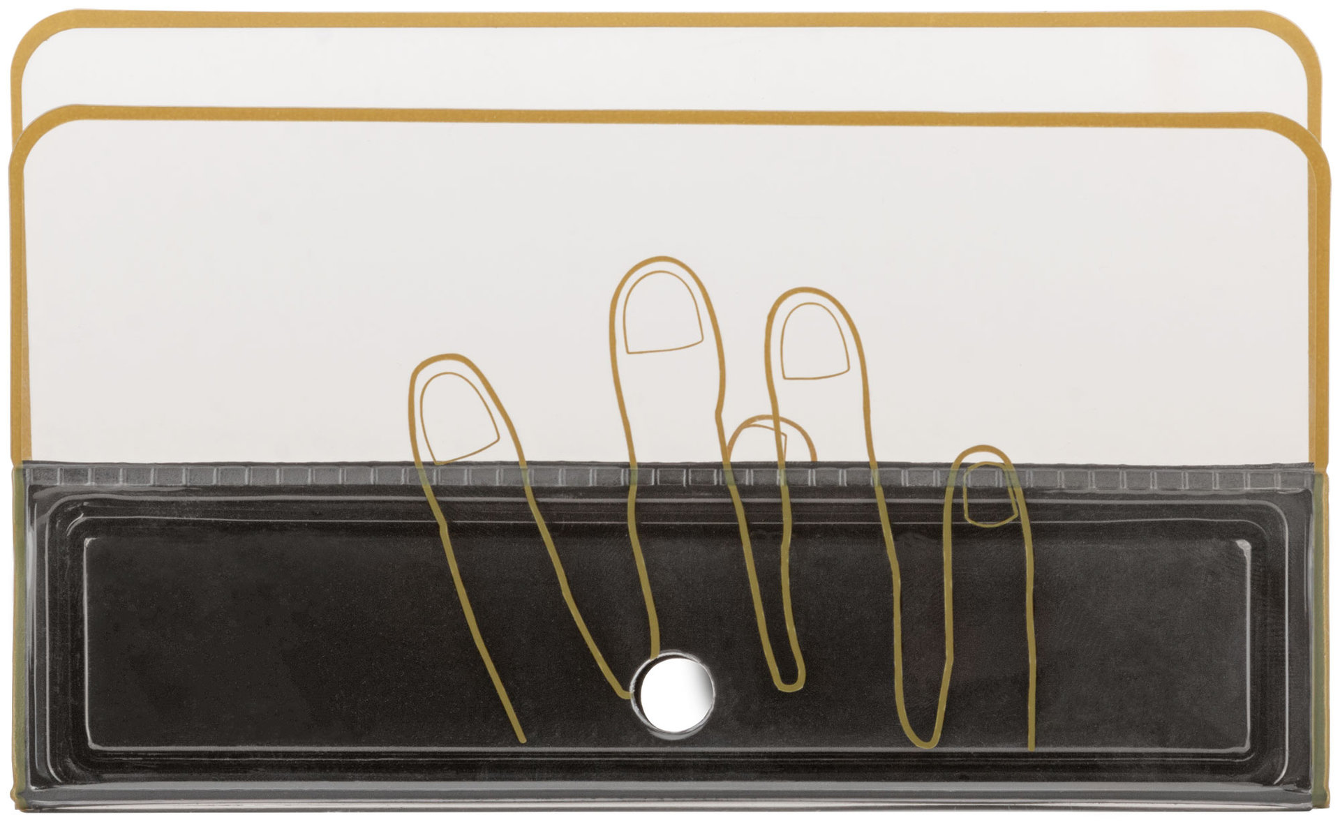 Шпатель декоративный двойной, 170 мм (30-2034)