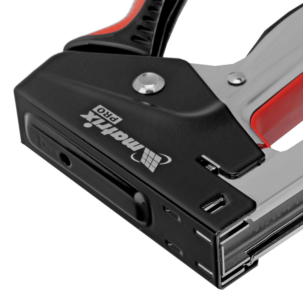 Степлер мебельный, стальной, быстрая загрузка, тип скобы 53, 6-10 мм, PRO Matrix (40916)