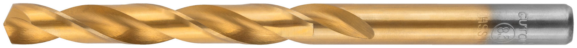 Сверло по металлу Cutop Profi с титановым покрытием, 8,5х117 мм (5 шт) (52-454)