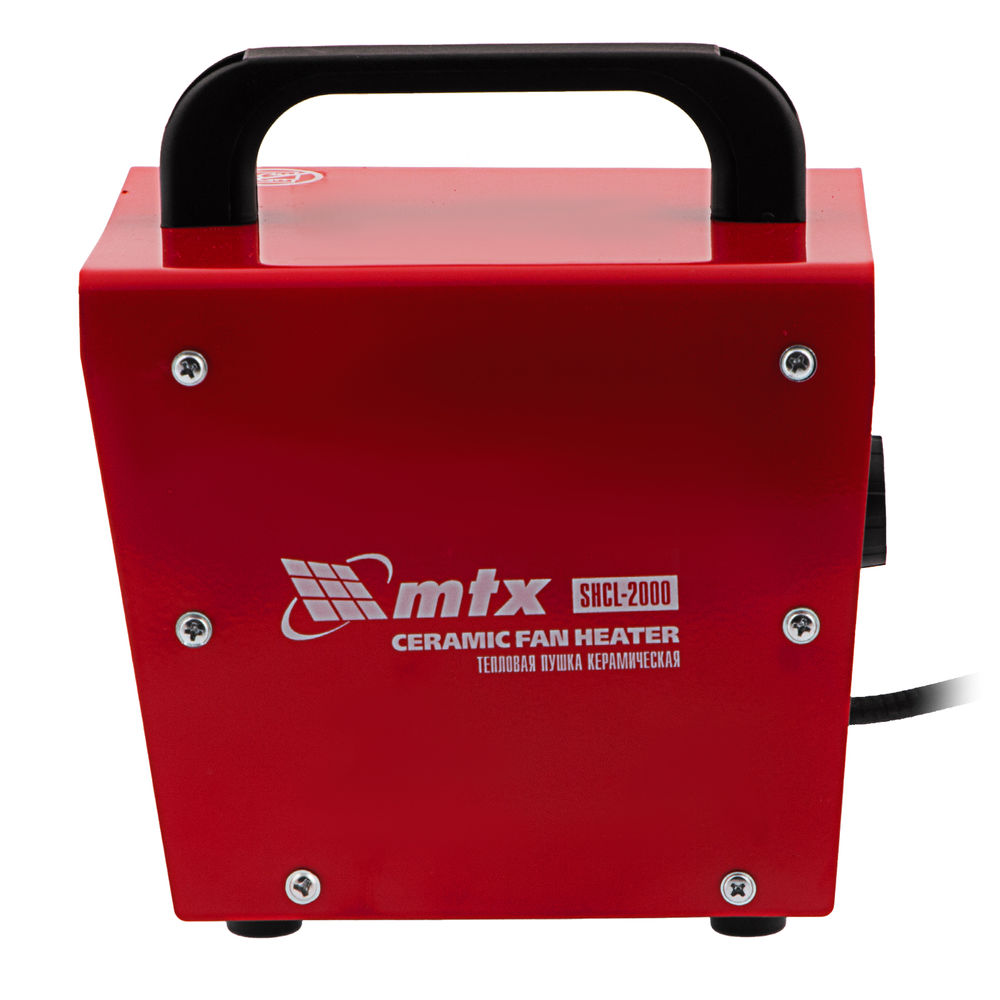 Тепловая пушка керамическая SHCL-2000, квадратная, 230 В, 125 м3/ч, 1/2 кВт// MTX (96402)