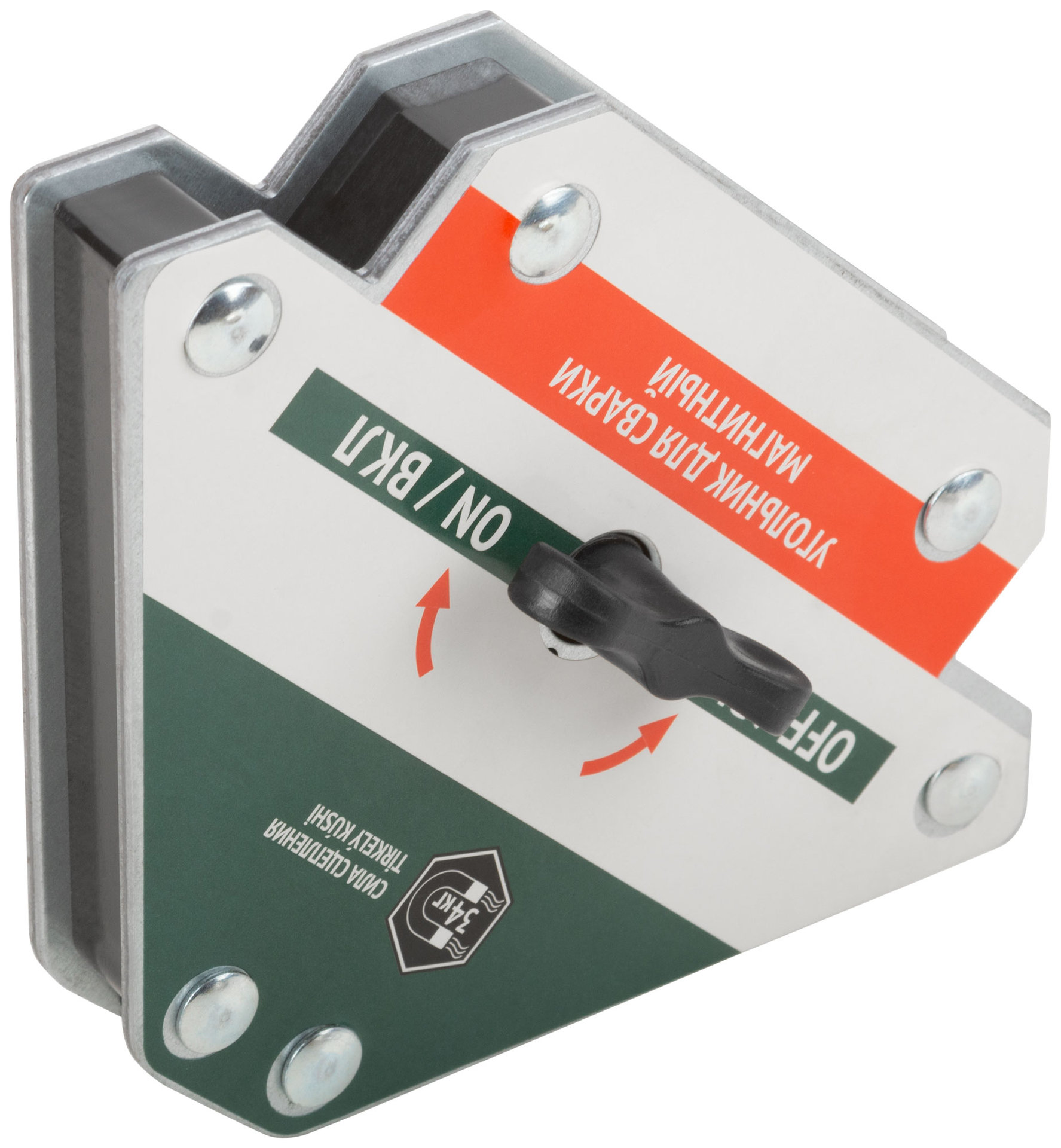 Угольник для сварки магнитный отключаемый, тип стрелка, усилие до 34 кг (81817)