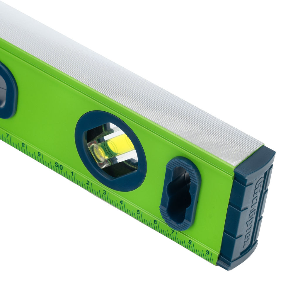 Уровень алюминиевый УСМ-0,5-600, фрезерованный, 3 глазка, магнитный, рукоятки, 600 мм Сибртех (34114)