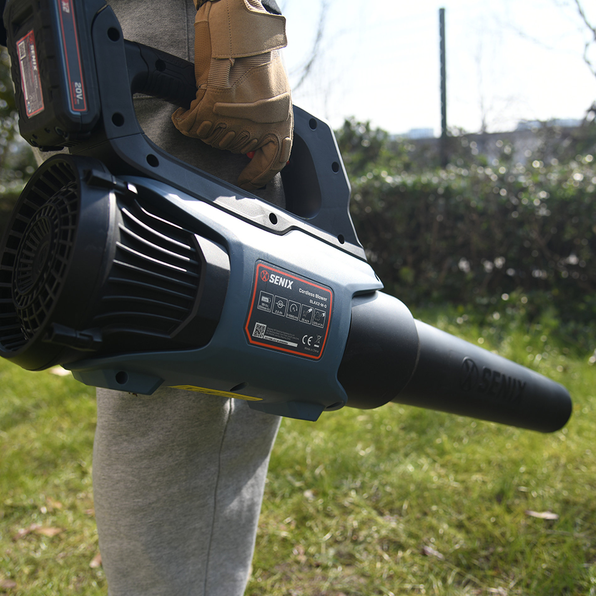 Воздуходувка аккумуляторная, серия X2, 20В, 1 АКБ и ЗУ