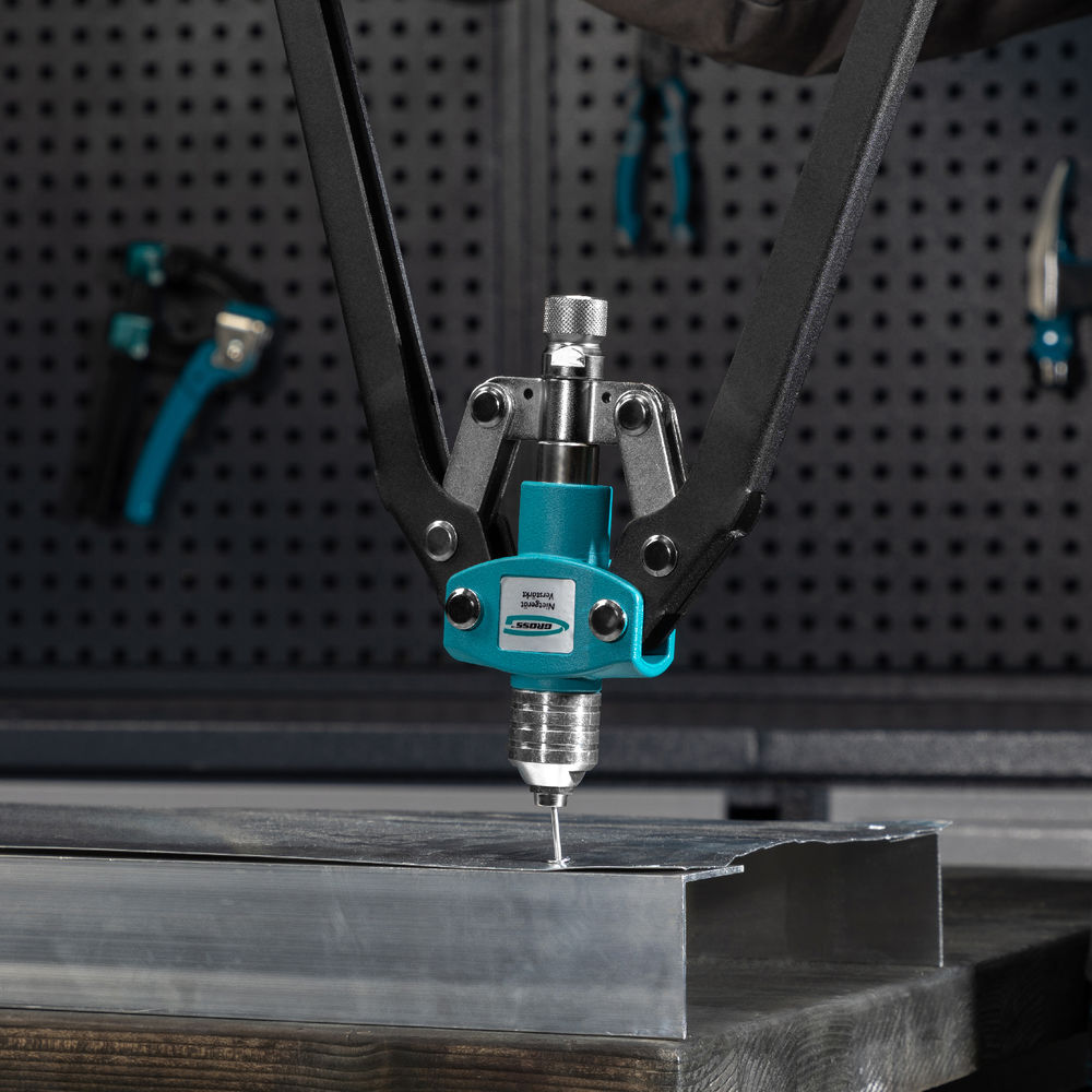 Заклепочник двуручный усиленный 520 мм, удлин.рукоятки, для заклепок 3.2-4.0-4.8-6-6,4 Gross (40409)