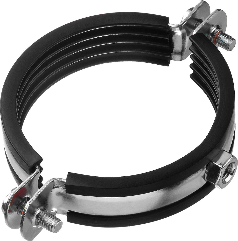 Хомут трубный с гайкой 2 1/2, цинк, 6 шт ЗУБР 37850-75-80