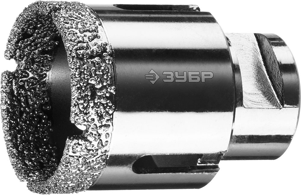 Коронка алмазная вакуумная АВК, d 44 мм, М14, 15 мм кромка ЗУБР Профессионал 29865-44