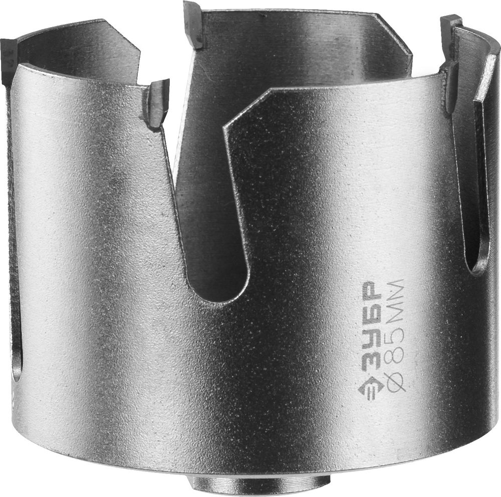 Коронка с твердосплавными резцами 85 мм ЗУБР Проуниверсал Профессионал 29514-85