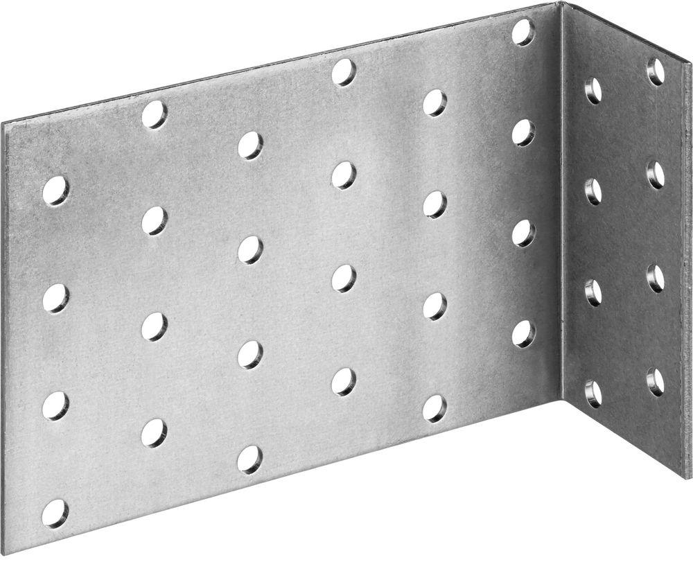 Анкерный крепежный уголок 80 x 120 x 40 x 2 мм ЗУБР УКА-2.0 310226-080-120