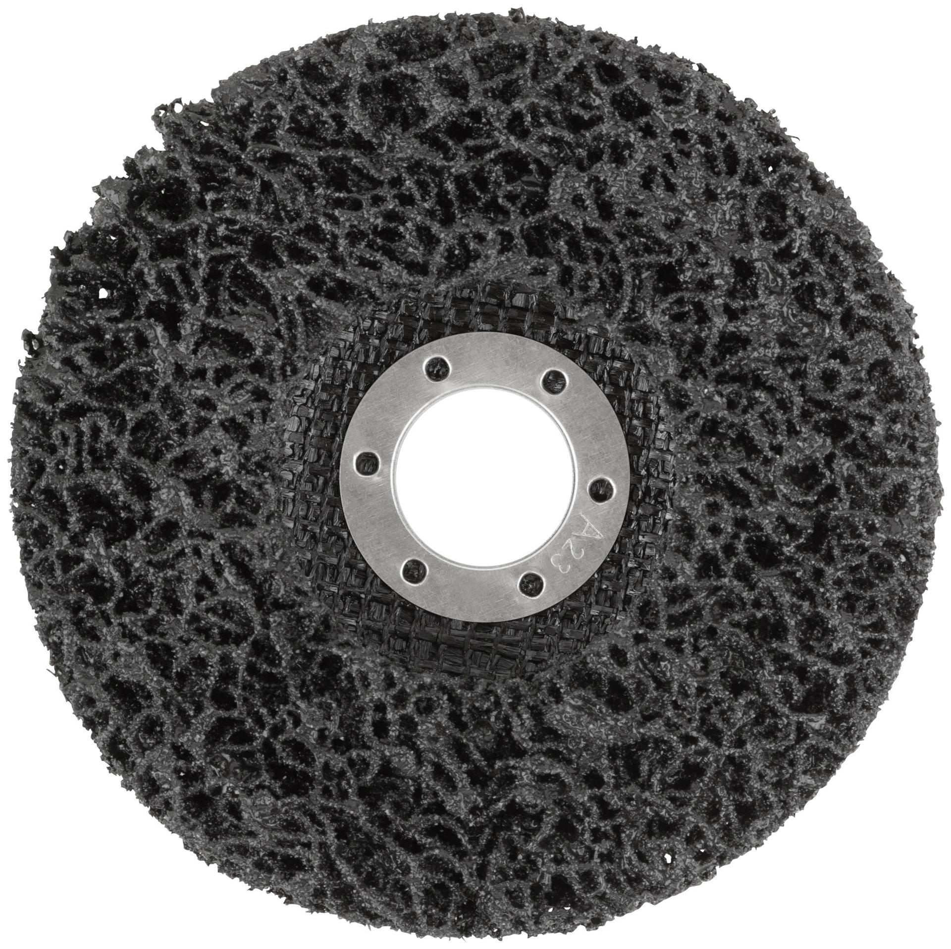 Диск зачистной полимерный, черный, посадочный диаметр 22,2 мм, 115 мм (39608)