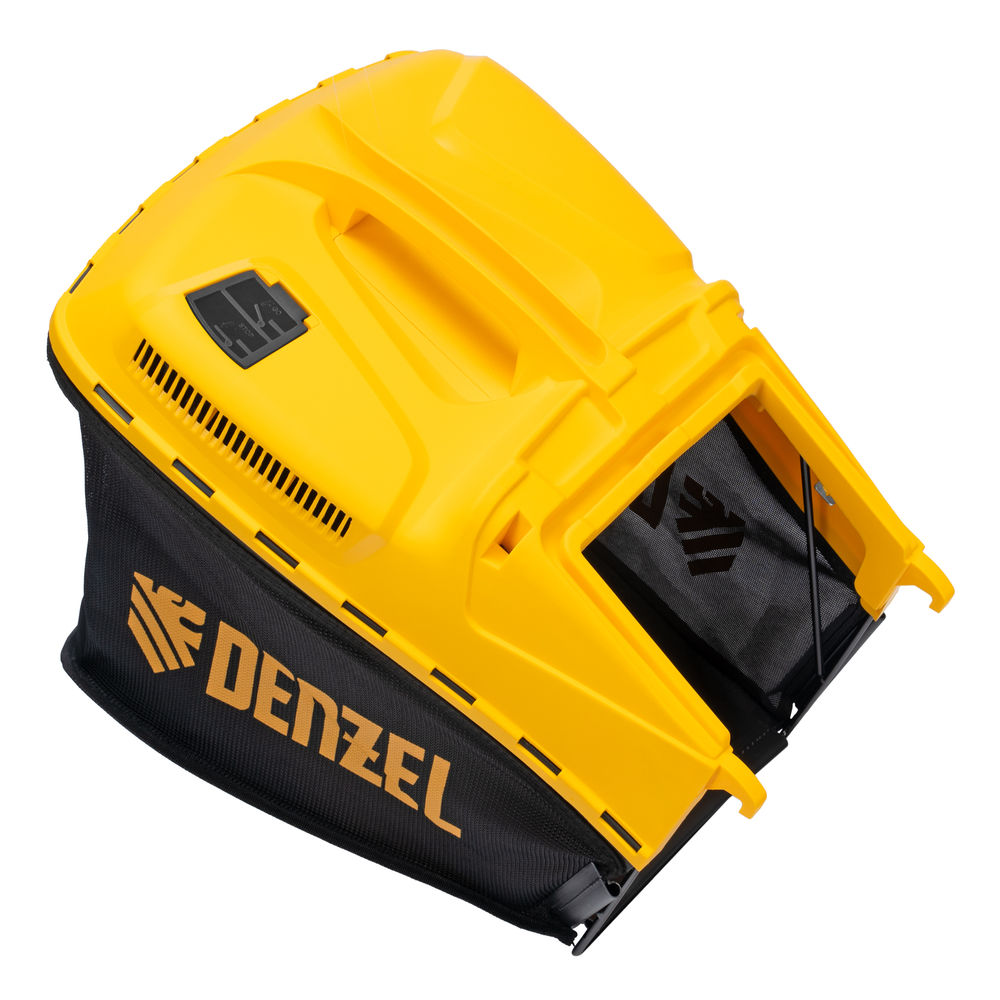 Газонокосилка бензиновая GLD-460, 146 куб.см, ширина 46 см, ручная, 7 уровней, травосборник 50 л Denzel (58802)