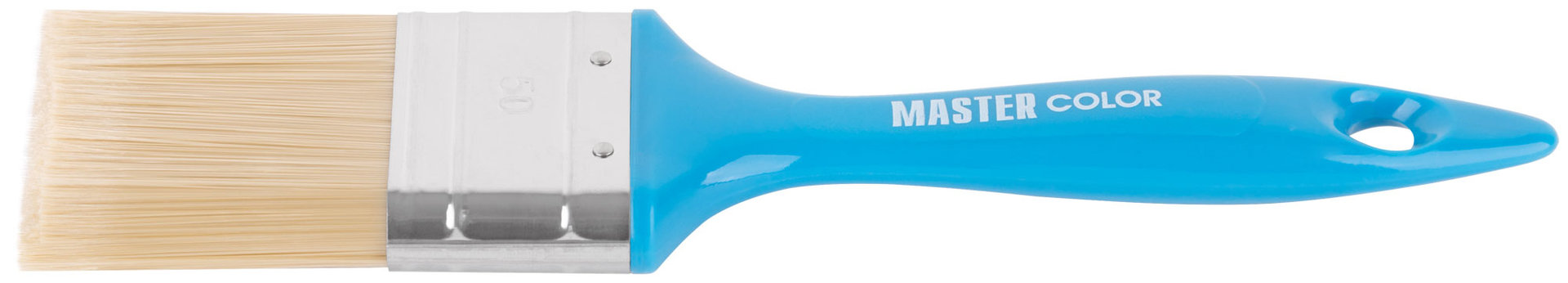 Кисть флейцевая, толщ. 14 мм, ПЭТ-щетина, нерж. обжим, пласт. ручка, ширина 50 мм (30-0203)