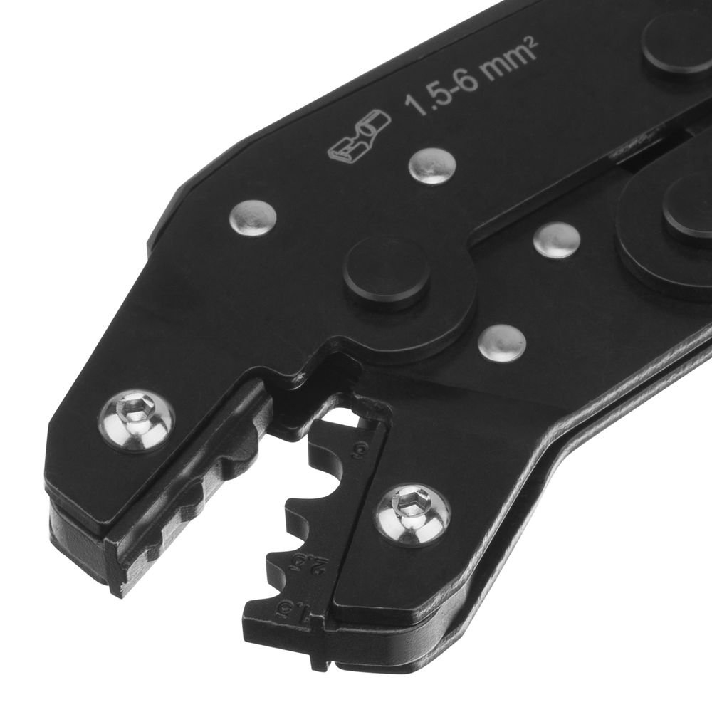 Клещи для обжима неизолированных наконечников НК и НВ, разъемов РП, 1,5 - 6 мм2 Denzel (17746)