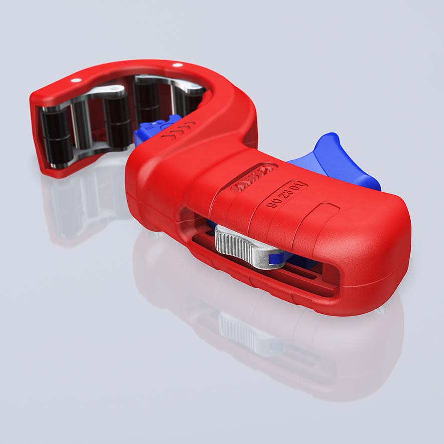 Труборез O 32/40/50 мм для канализационных пластиковых труб, толщина max 2.4 мм, длина 202 мм, BK DP50 KNIPEX KN-902301BK