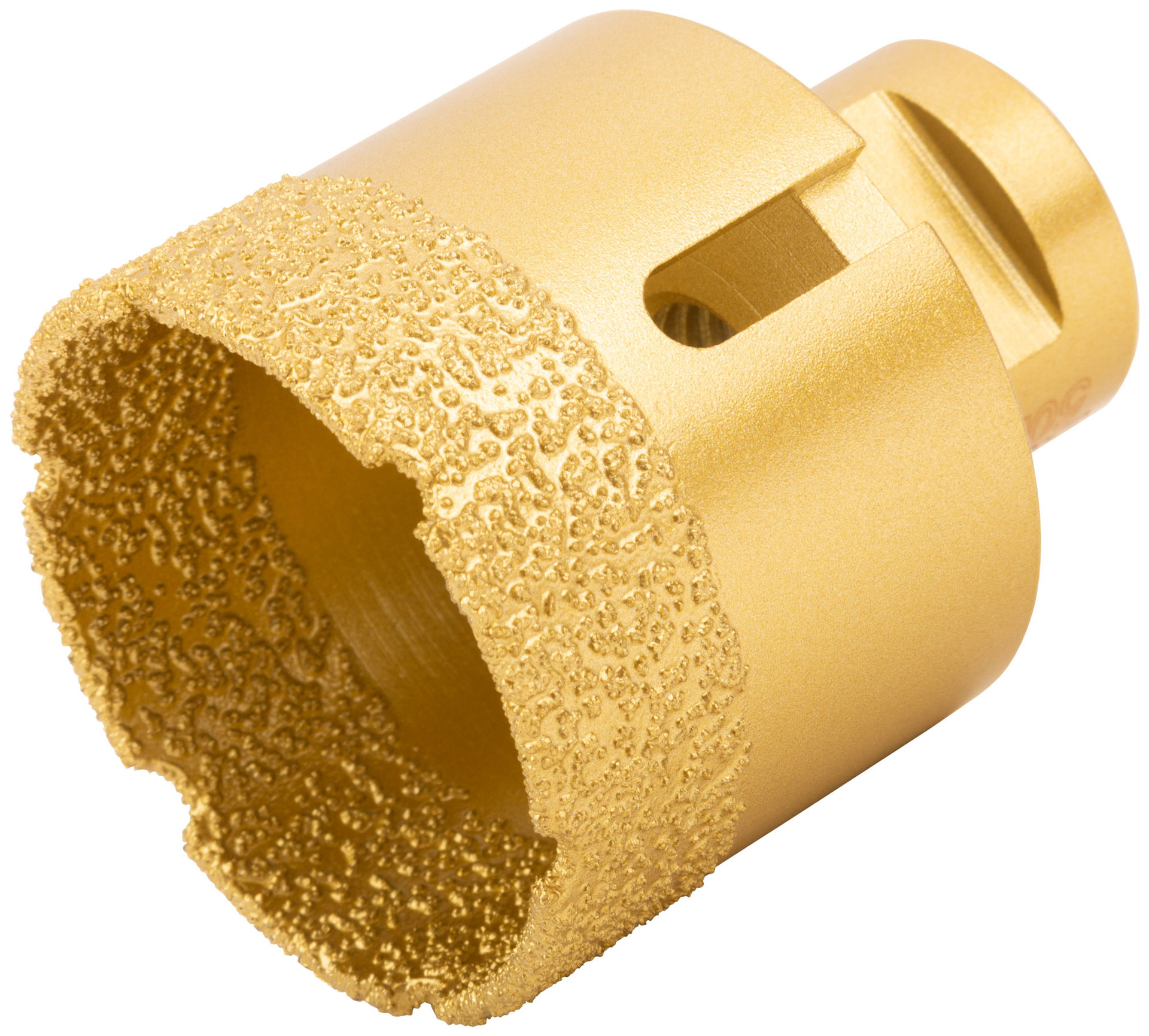 Коронка кольцевая для УШМ, М14, по керамограниту, камню и кафелю алмазная, вакуумное спекание 50х60 мм (16347)