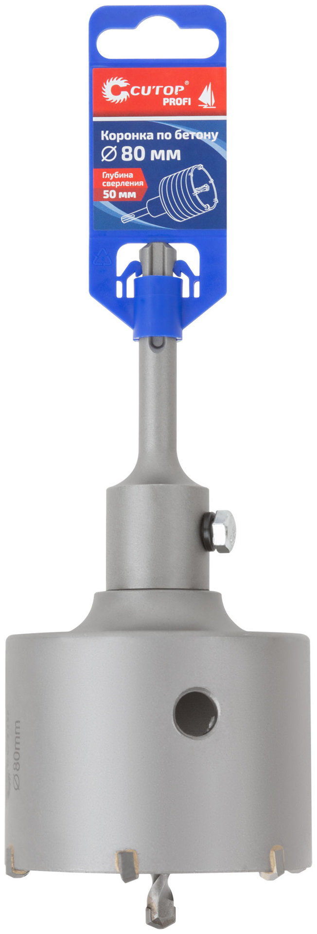 Коронка по бетону SDS Plus, 80 мм, Cutop Profi (43-880)